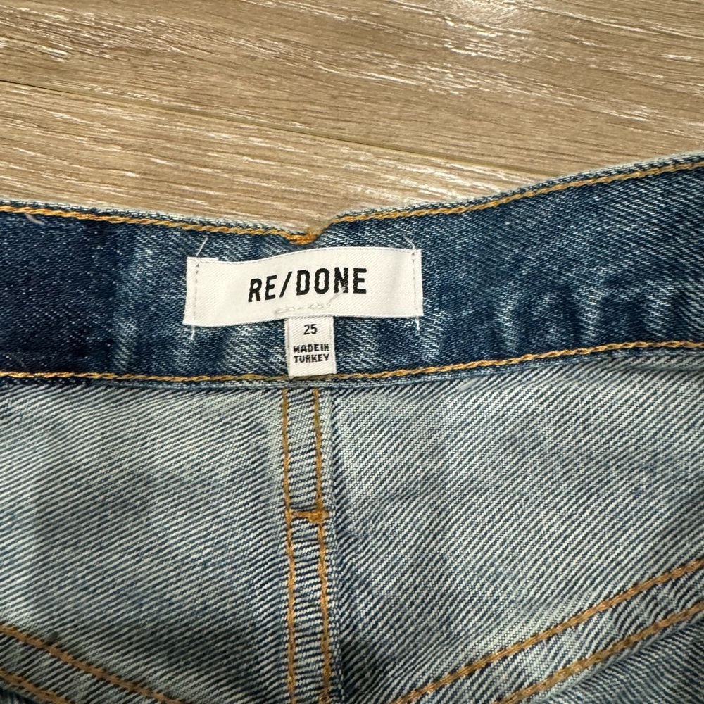 NWT Redone Denim Shorts - Picture 5 of 6